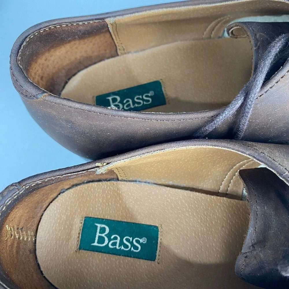 Bass Genuine Bucs Men's Size 11 W Brown Suede and Leather‎ Lace-Up Shoes